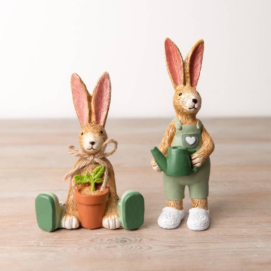 Jasper Rabbit House Plant Ornament 12 cm