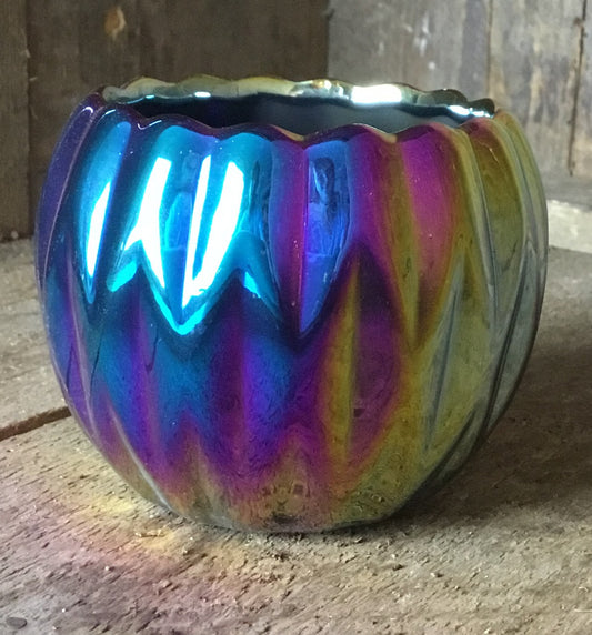 Iridescent Ceramic Plant pot for 6 cm Plants