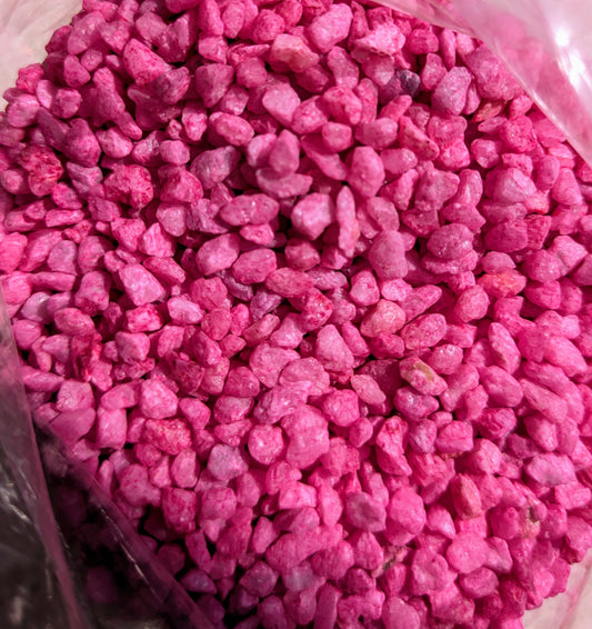 Terrarium stones Pink 2-3 mm 500g bags