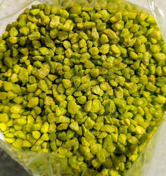 Terrarium stones Apple Green 2-3 mm 500g bags