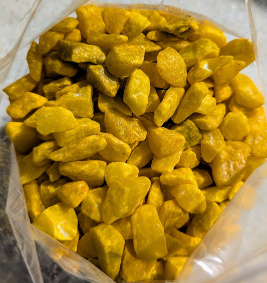 Terrarium stones Yellow 9-13 mm 500g bags