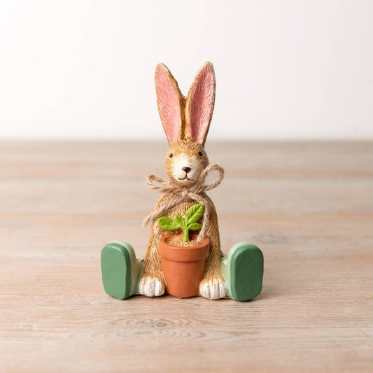 Jasper Rabbit House Plant Ornament 12 cm